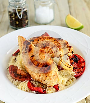 Couscous salad with fish