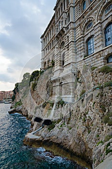 Cousteau Oceanographic Museum on cliff, Principality of Monaco