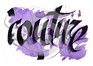 Couture - calligraphy