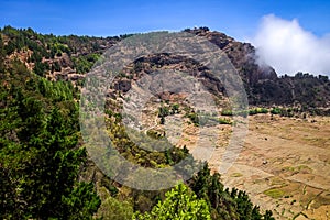 Cova de Paul votano crater in Santo Antao island, Cape Verde