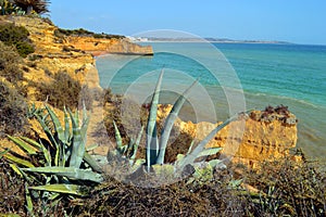 Cova Redonda Beach on the Algarve coast