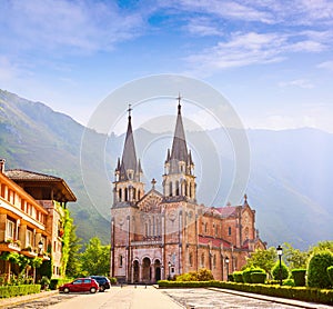 Covadonga Catholic sanctuary Basilica Asturias