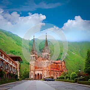 Covadonga Catholic sanctuary Basilica Asturias