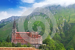 Covadonga Catholic sanctuary Basilica Asturias