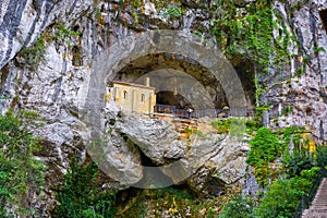 Covadonga Santa Cave a Catholic sanctuary Asturias