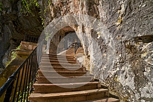 Covadonga Santa Cave a Catholic sanctuary Asturias