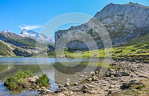 Scenic view in Covadonga, Asturias, northern Spain