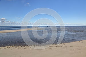 Cove with a sandy beach on the Florida Gulf Coast