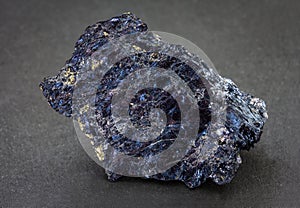 Covellite also known as covelline is a rare copper sulfide mineral.