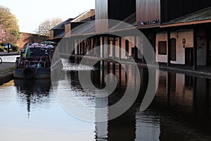 Coventry canal basin Warwickshire industrial resolution era ,James Brindley