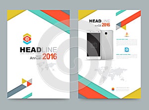 Cover annual report Leaflet Brochure Flyer template A4 size design