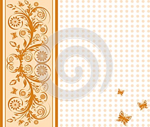 Cover background with ornament