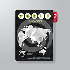 Cover Book Digital Design Minimal Style Template.