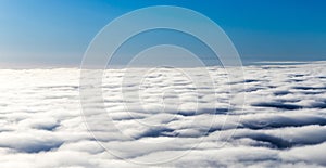 Cover of clouds seen from an aeroplane