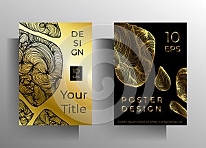 Cover design for book, magazine, booklet, catalog template set. Vector