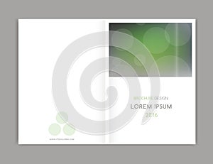 Cover design for Brochure leaflet flyer, annual report. Abstract background with . Blurred background A4 size.