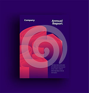 Cover design for company annual report,vector template brochures, flyers, presentations, leaflet, magazine letter size. Dark blue