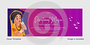 Cover design of devotional music festival