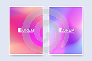 Cover design in pastel colors. Abstract sky pastel rainbow gradient background. Innovation modern background design