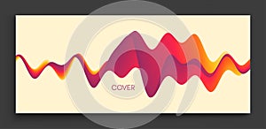 Cover design template. Abstract background with dynamic effect. Motion vector Illustration. Trendy gradients. Can be used for