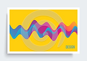 Cover design template. Abstract background with dynamic effect. Motion vector Illustration. Trendy gradients. Can be used for