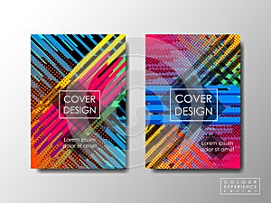 Cover design vector background, editable document brochure layout, vivid colors special