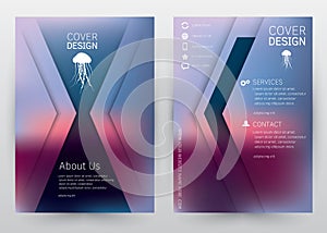 Cover Design Vector template set Brochure, Annual Report, Magazine, Poster, Corporate Presentation, Portfolio, Flyer, Banner