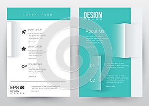 Cover Design Vector template set Brochure, Annual Report, Magazine, Poster, Corporate Presentation, Portfolio, Flyer, Banner