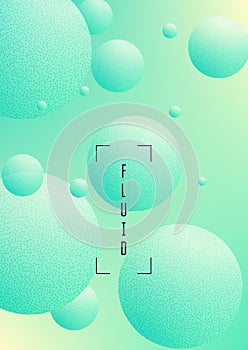 Cover fluid with round shapes