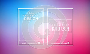 Cover or Flyer layout with Geometric colorful background with hi