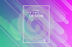 Cover or Flyer layout with Geometric colorful background with hi