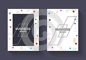 Cover and frame template. Business concept for workflow layout, brochure, flyer, annual report, magazine, business banner, web des