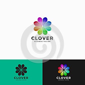 Cover - Heart Flower Logo Template