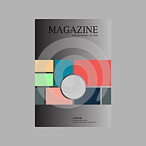 Cover for the magazine. Creative illustration color book design