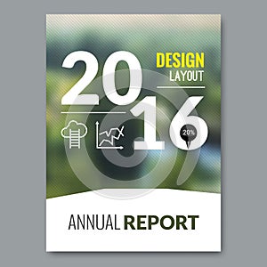 Cover Magazine design template. Beautiful annual report business design nature background. vector illustration