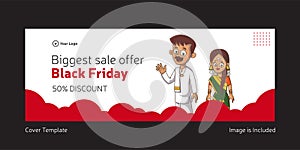 Cover page of biggest sale offer black Friday