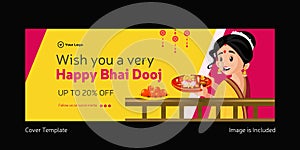 Cover page design of Happy Bhai Dooj