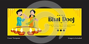 Cover page design of happy bhai dooj