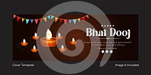 Cover page design of happy bhai dooj