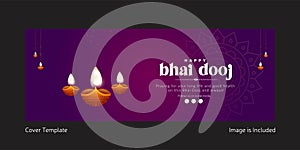 Cover page design of happy bhai dooj