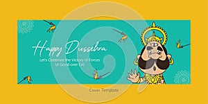 Cover page design of happy Dussehra