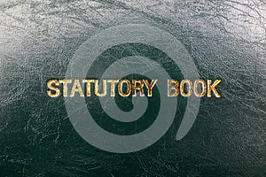 Cover of a statutory book