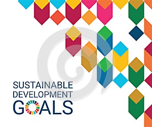 Cover. Sustainable Development Goals Colors. Vector Illustration