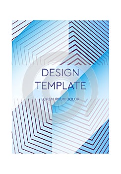 Cover template graphic geometric and glitch elements. Desing template. Abstract posers art graphic background photo