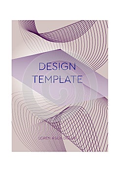 Cover template graphic geometric and glitch elements. Desing template. Abstract posers art graphic background