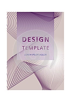 Cover template graphic geometric and glitch elements. Desing template. Abstract posers art graphic background