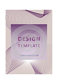 Cover template graphic geometric and glitch elements. Desing template. Abstract posers art graphic background