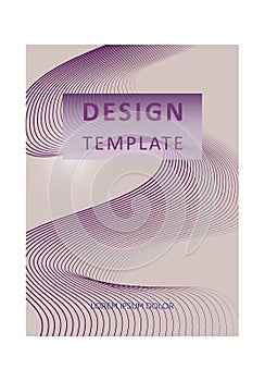 Cover template graphic geometric and glitch elements. Desing template. Abstract posers art graphic background