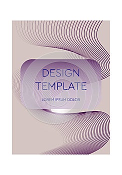 Cover template graphic geometric and glitch elements. Desing template. Abstract posers art graphic background