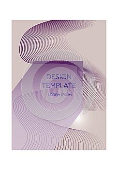 Cover template graphic geometric and glitch elements. Desing template. Abstract posers art graphic background